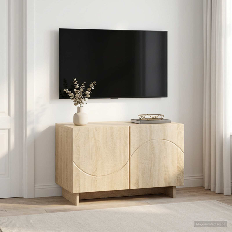 TV Stand, 40cm H x 60cm W x 34.5cm D, Sonoma Oak
