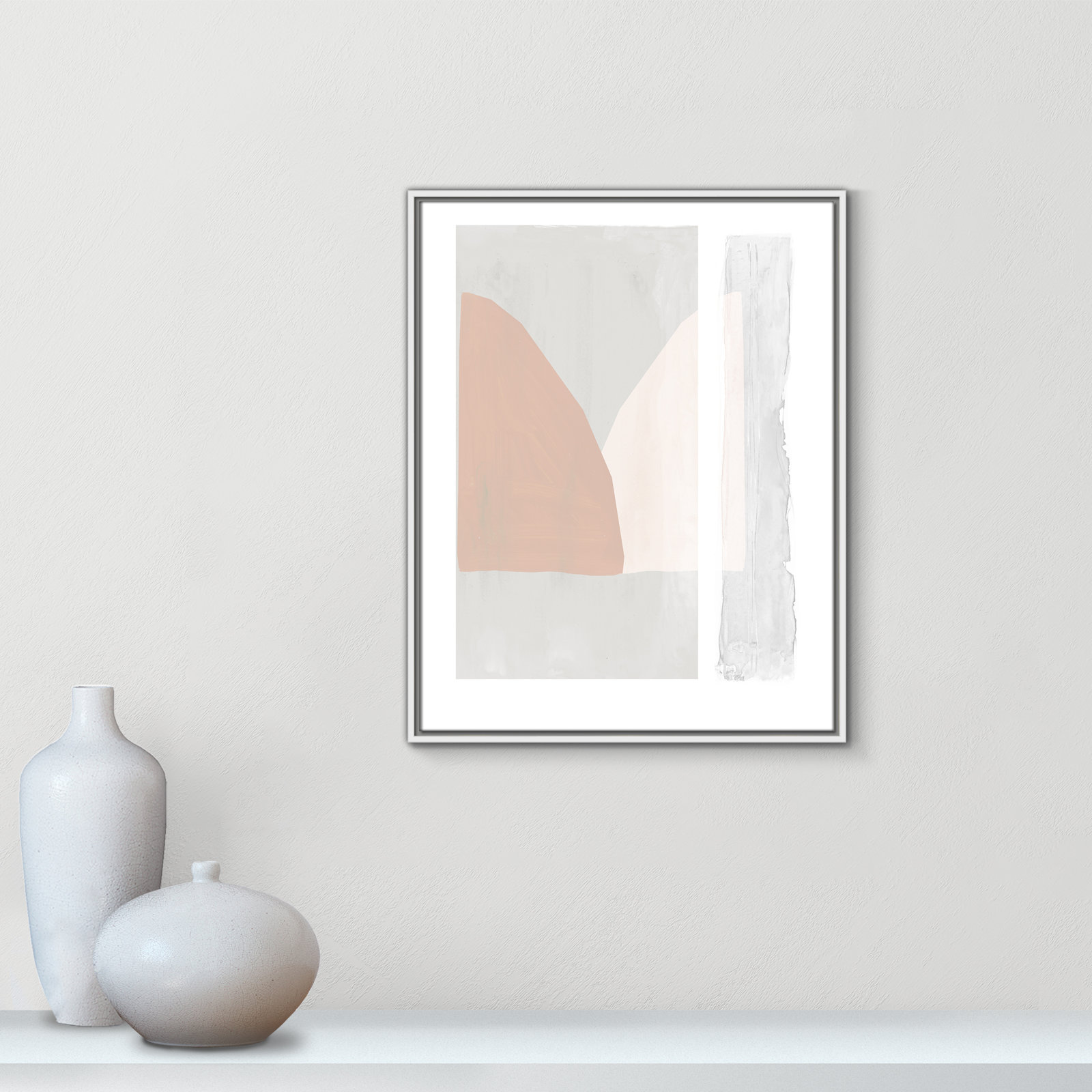 Soft and Light - Painting Print, 29.5" H x 23.5" W x 2" D, White Framed Canvas