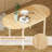DFW Solid Wood Folding Dining Table(Only Including Coffee Table)