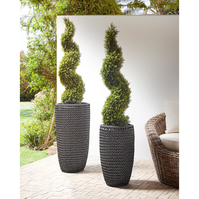 Althera Handmade Pot Planter, Black