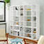 Crowl 224 cm H x 255 cm W Geometric Bookcase-14809438