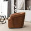 Fauteuil demi-tonneau rotatif en simili cuir Andretta-1428319674