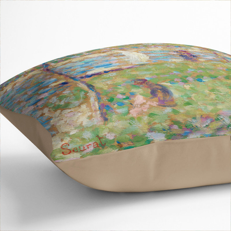 Square Cushion, 40cm H x 40cm W x 15cm D, Stone