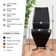 Lenworth Chrome and Glass Rectangular Dining Table Set with 4 Modern Design Faux Leather Chairs