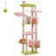 Tour pour arbre à chat de 69 po de hauteur pour grands chats d'intérieur avec super grand hamac, poteaux à griffer, maisonnette et grand perchoir supérieur, lit pour chat, maisonnette pour chat-1252043120