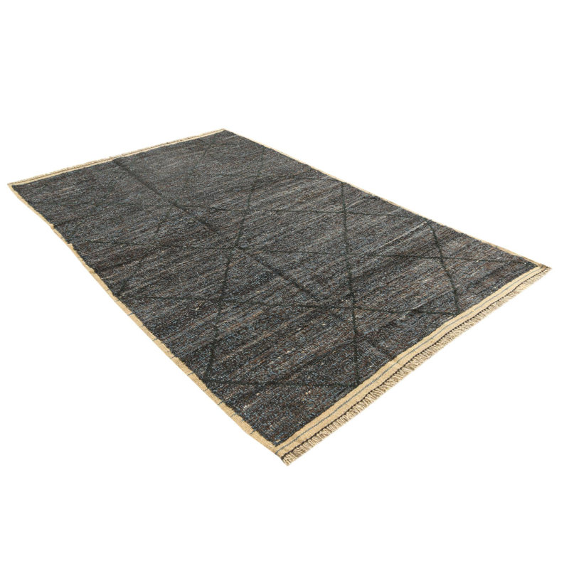 Tapis bleu et brun Julian