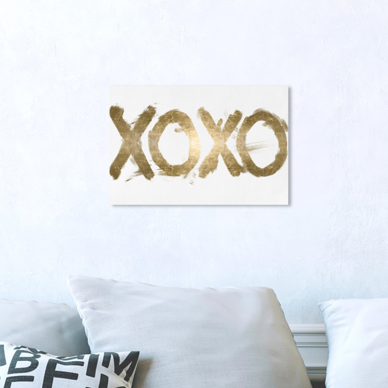 Xoxo uni - art textuel, H 10 po x l 15 po