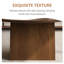 Table basse 35,43 "en bois moderne avec base incurvée, finition noyer
