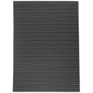 Lilian Charcoal/Charcoal Indoor / Outdoor Area Rug