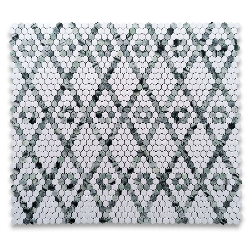 10" x 11" Marble Mosaic Wall & Floor Tile