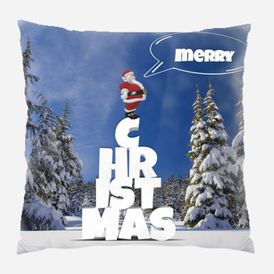 Canvas Outdoor Reversible Throw Pillow