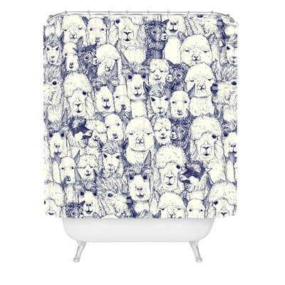 Rideau de douche simple sharon turner alpacas