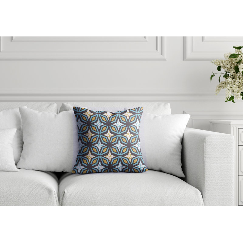 Housse de coussin d'intérieur à motif géométrique Cosimo, 20 po X 20 po