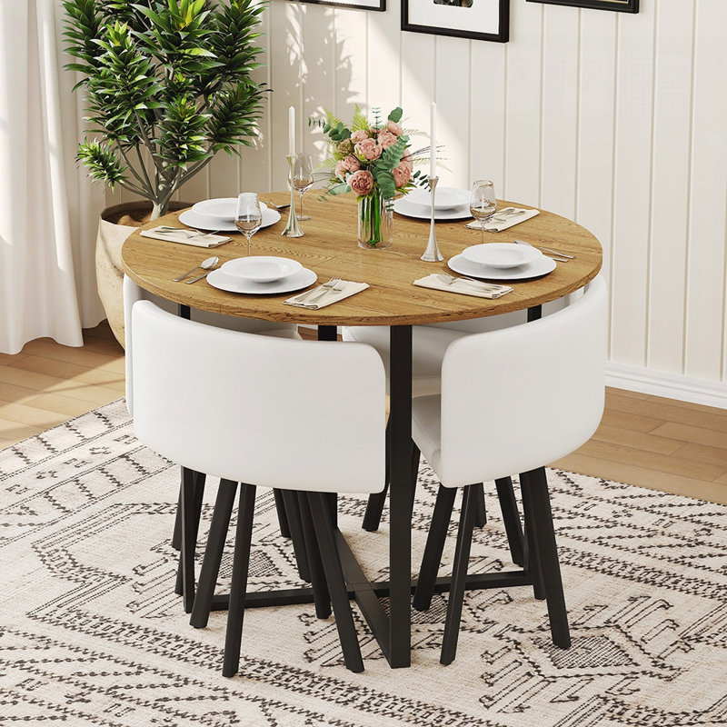 Table de salle à manger Rustic, Blanc