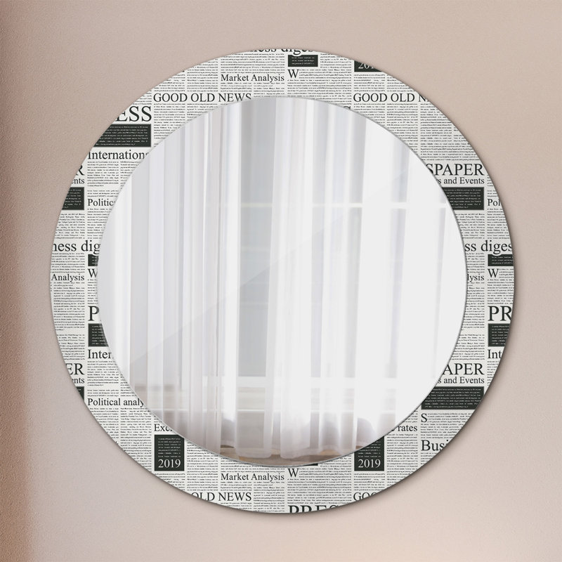 Huldar Glass Flat Wall Mirror