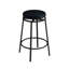 Ensemble table et chaises de salle à manger à 3 tiroirs avec prises électriques, ensemble table de bar/cuisine avec tabourets ronds en PU, montage facile, table marron/gris + tabouret noir-2091059987