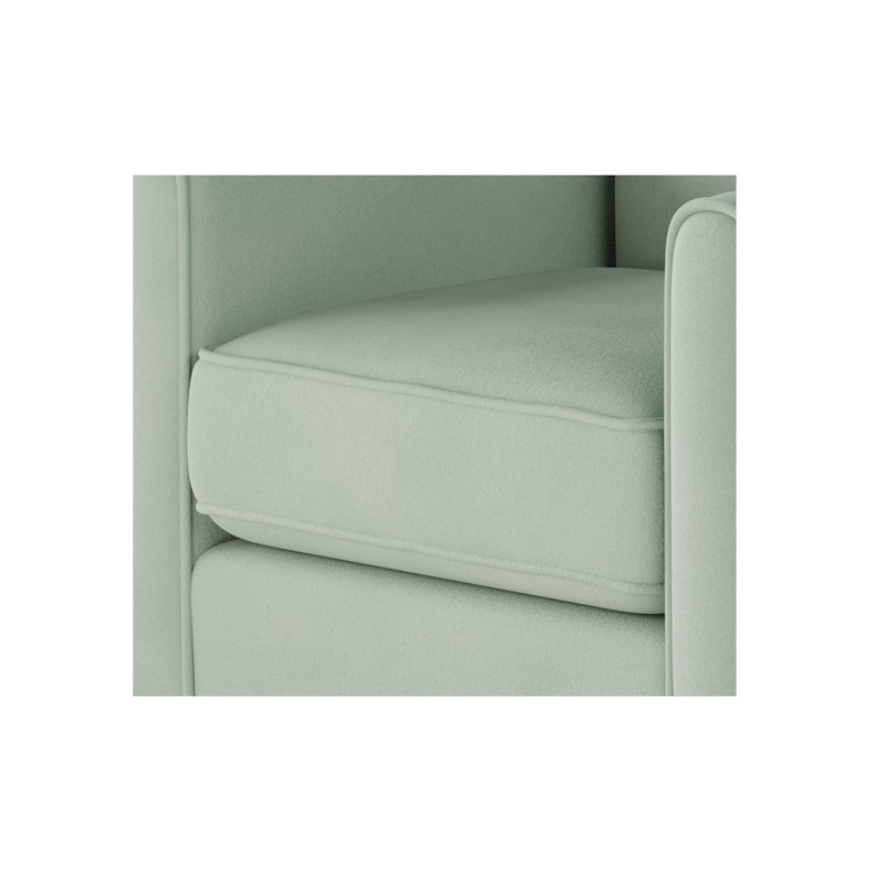 Fauteuil en polyester de 30 po de large Aravis, Polyester eucalyptus Bella