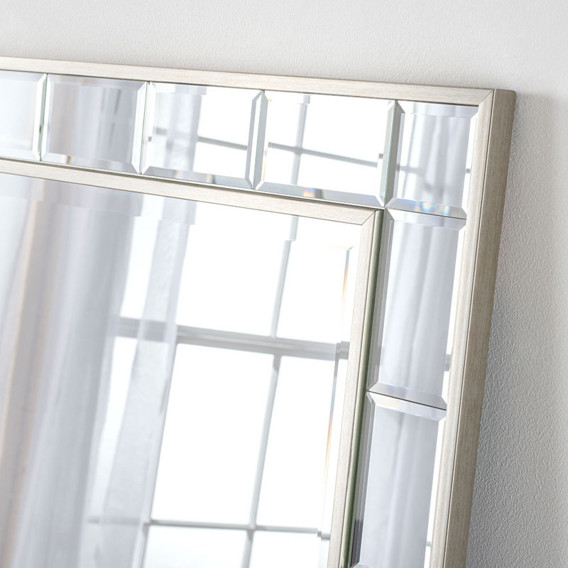 Adre Flat Wall Mirror, Silver