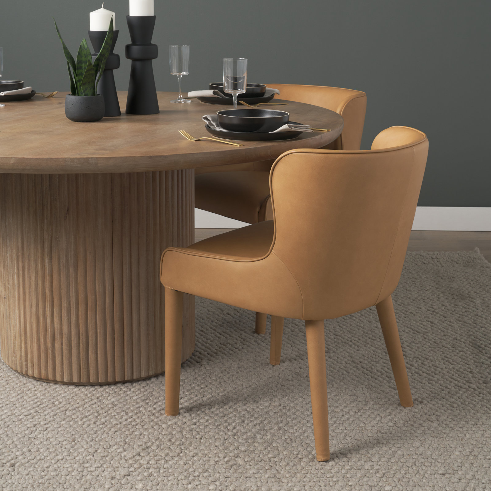 Thistle Genuine Leather Dining Chair