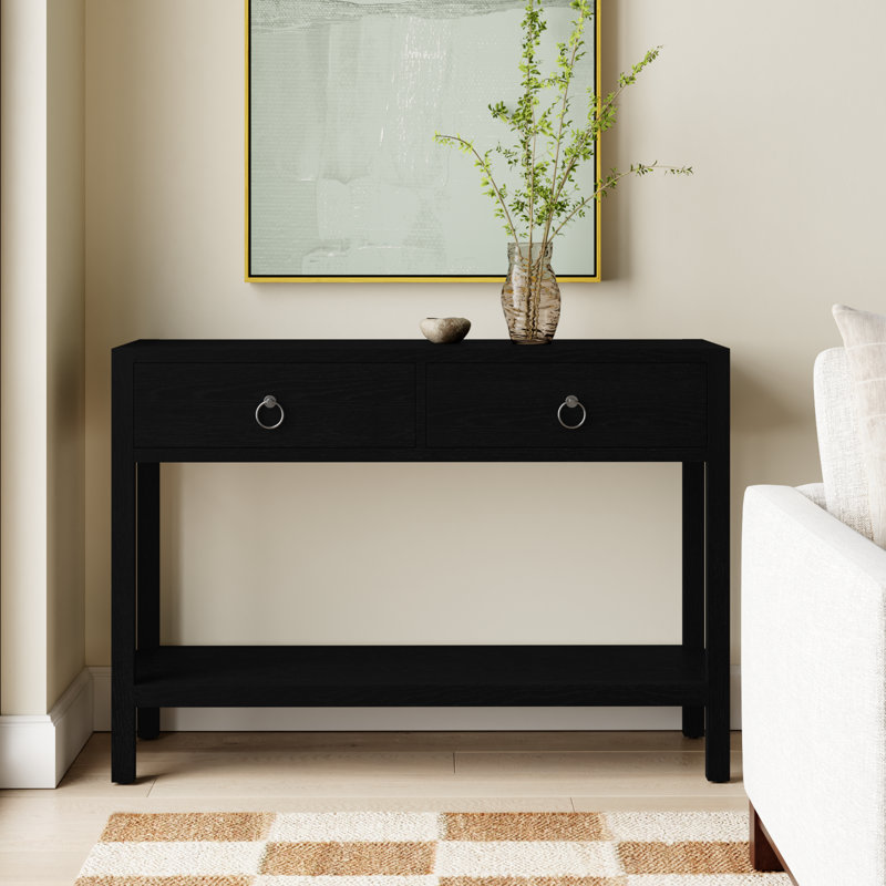 Elin 44" Console Table, Black