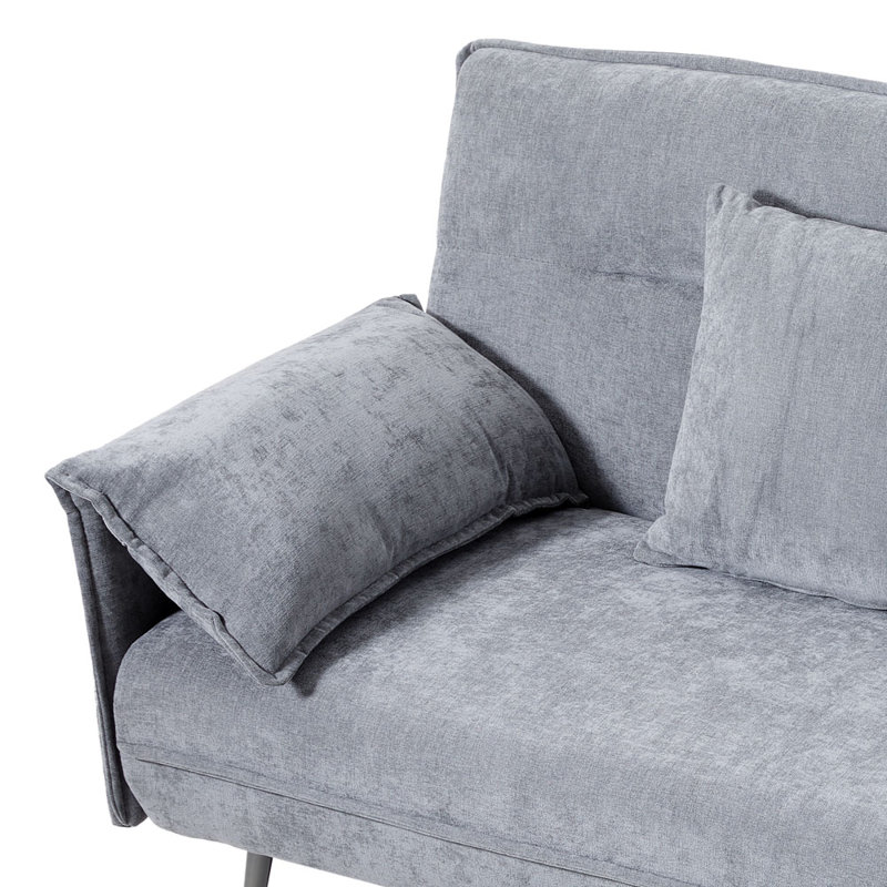 3 Seater Linen Sofa Bed, Grey