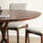 Nordic simple round dining table-436534183