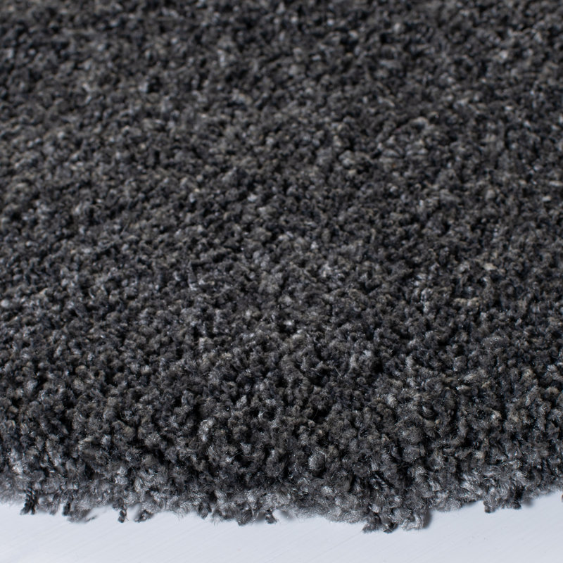 Delane Dark Gray Area Rug, Round 5'3"