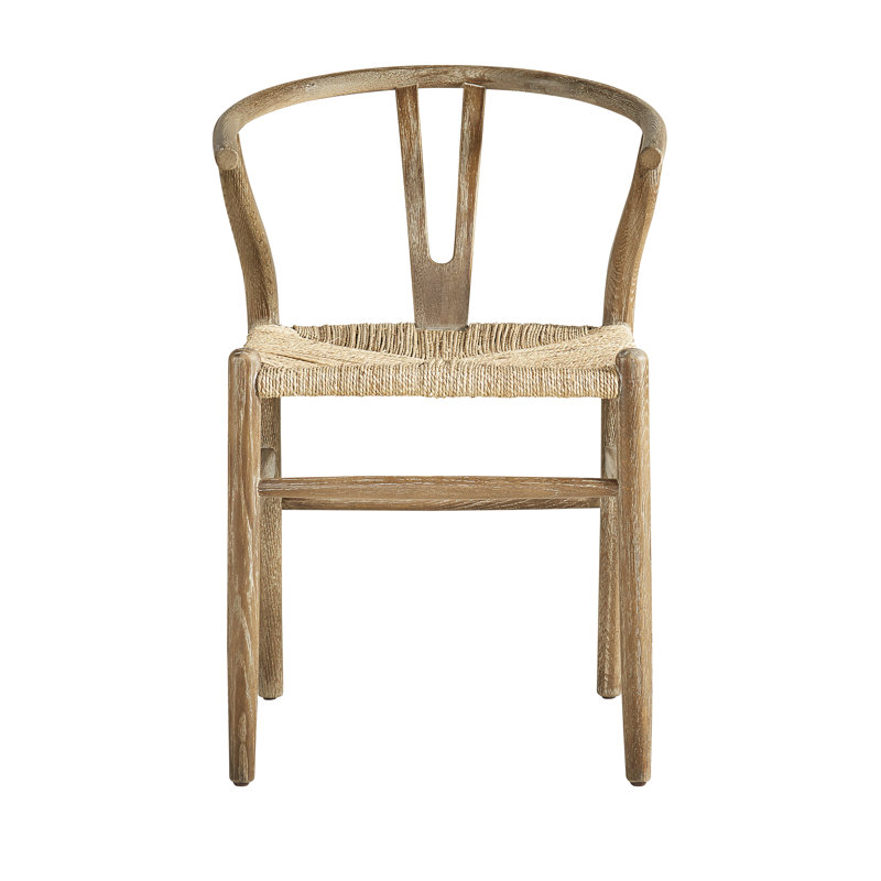 Chaise d'appoint en bois massif brun