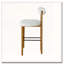 Tabouret de bar rembourré en bois-1095318682