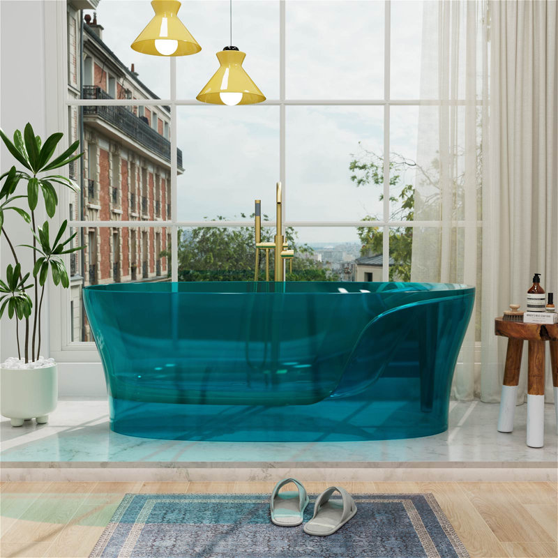 Baignoire de trempage autoportante 63 po