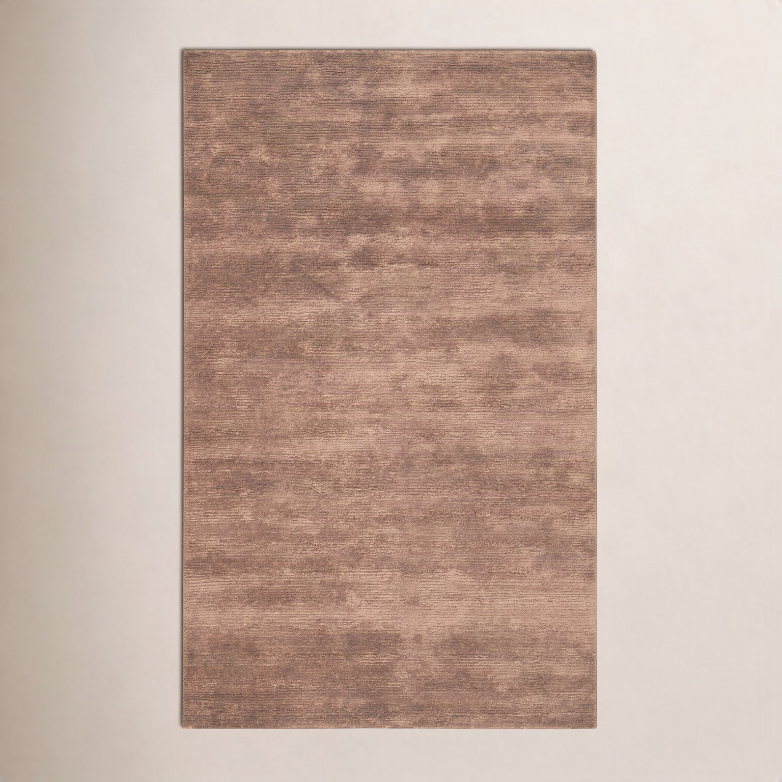 Cliona Solid Hand-Tufted Wool Jute Rug, Rectangle 3' x 5'