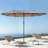 8.85 " W Rectangular Market Umbrella with Crank Lift