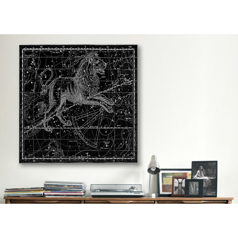 Atlas céleste-impression d’art graphique sur toile, H 12 po x l 12 po x P 1,5 po