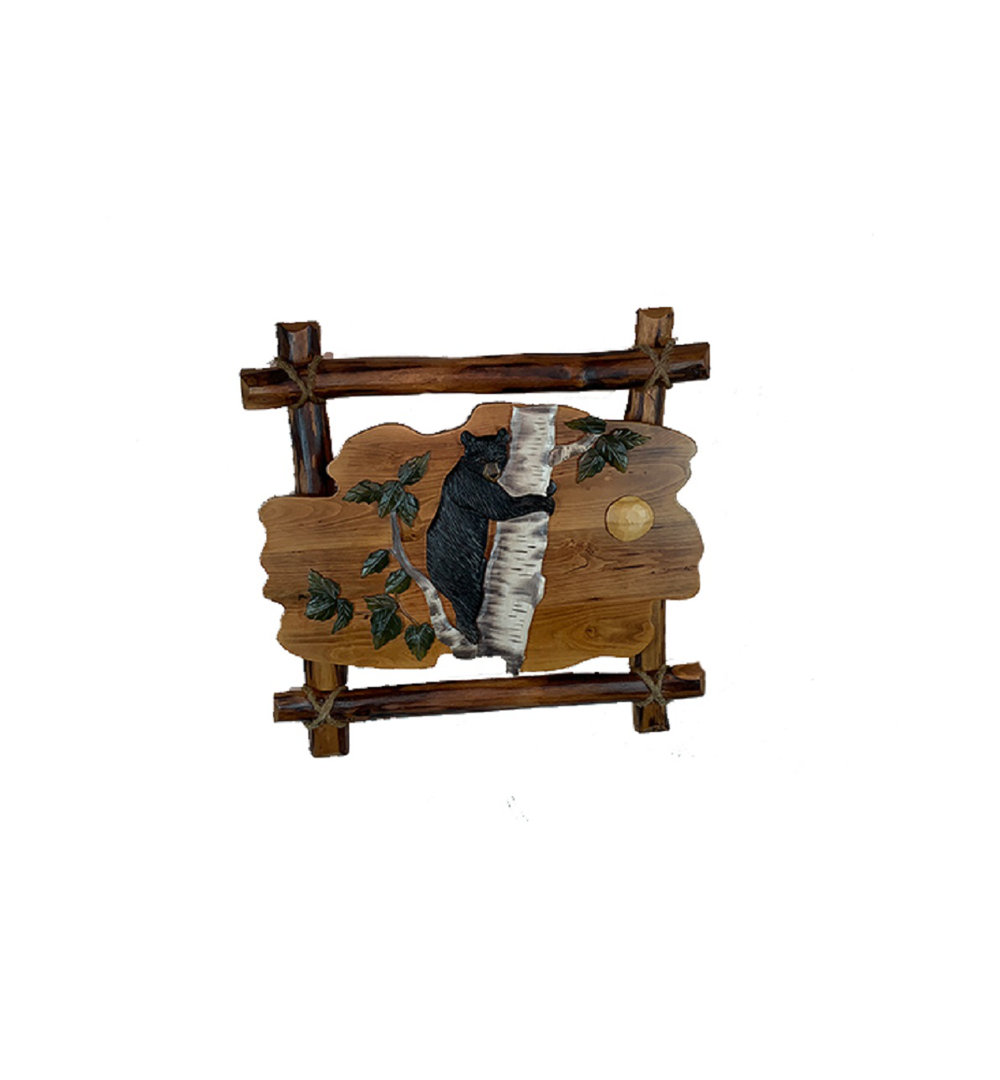 Handmade Rustic Landscape & Nature Wall Decor on Wood Millwood Pines