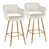 Cream Faux Leather/Gold Frame selected