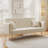 71 inch convertible love seat sofa, American retro beige velvet, suitable for small living room, bedroom, office-1710909974-1736278763