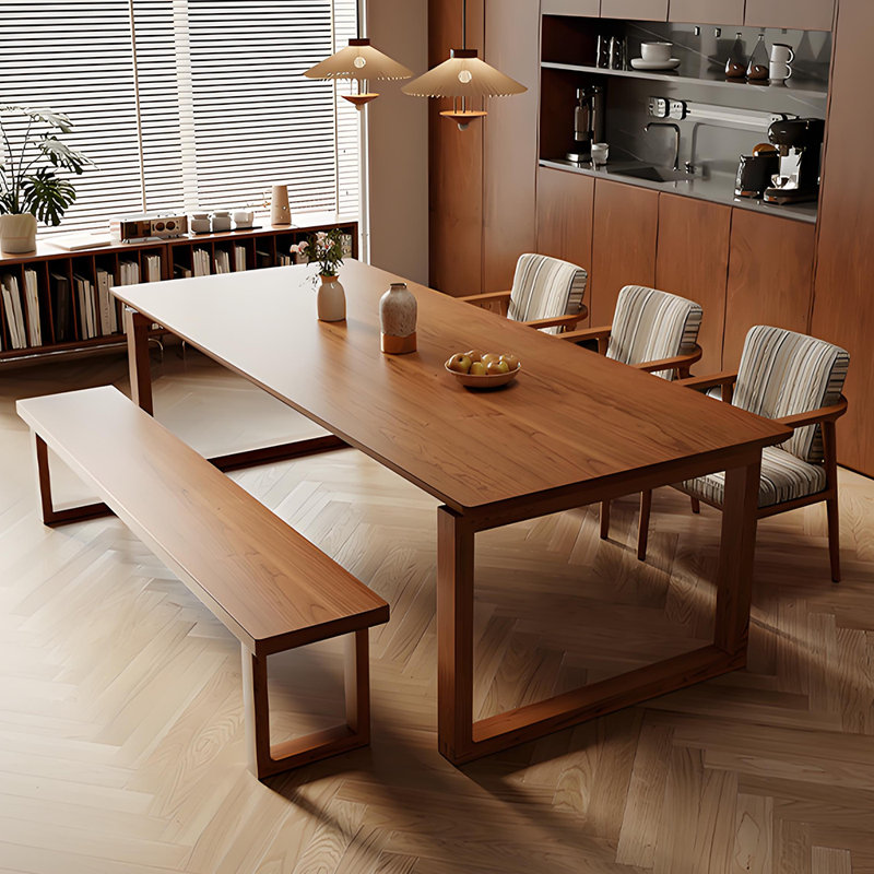 Ensemble de table de salle à manger rectangulaire minimaliste