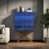 Bleu/brun
