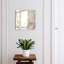 Key storage cabinet, Opens to the right, 30x30x5, White, Exotic leaves in pastel shades, 
