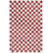 Leidi Ebony Hand Tufted Wool/Cotton Geometric Rug in Red/Ivory-1617582301