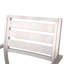 Chaise de salle à manger d'extérieur moderne en aluminium, argent (ensemble de 2)