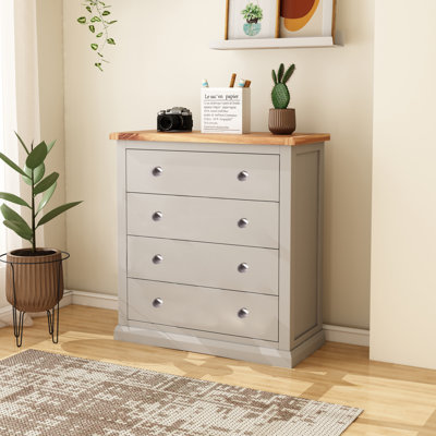 Mukilteo 90 cm W Chest of 4 Drawers