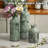 Resin 3 Piece Vase Set, Green
