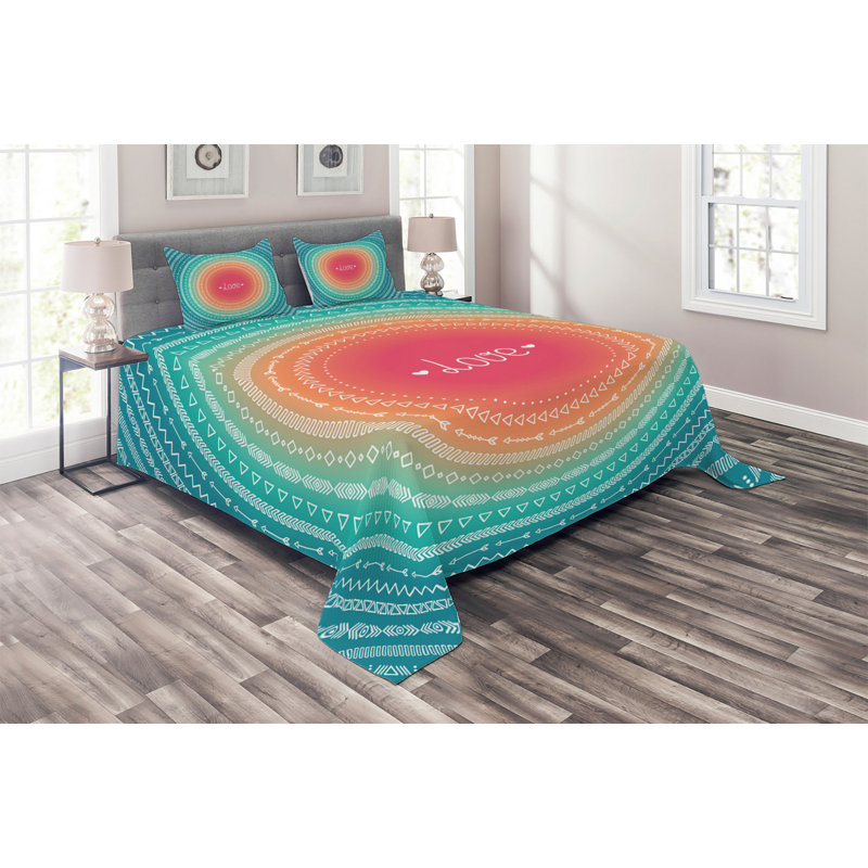 Rustic Geometric Shapes Coverlet