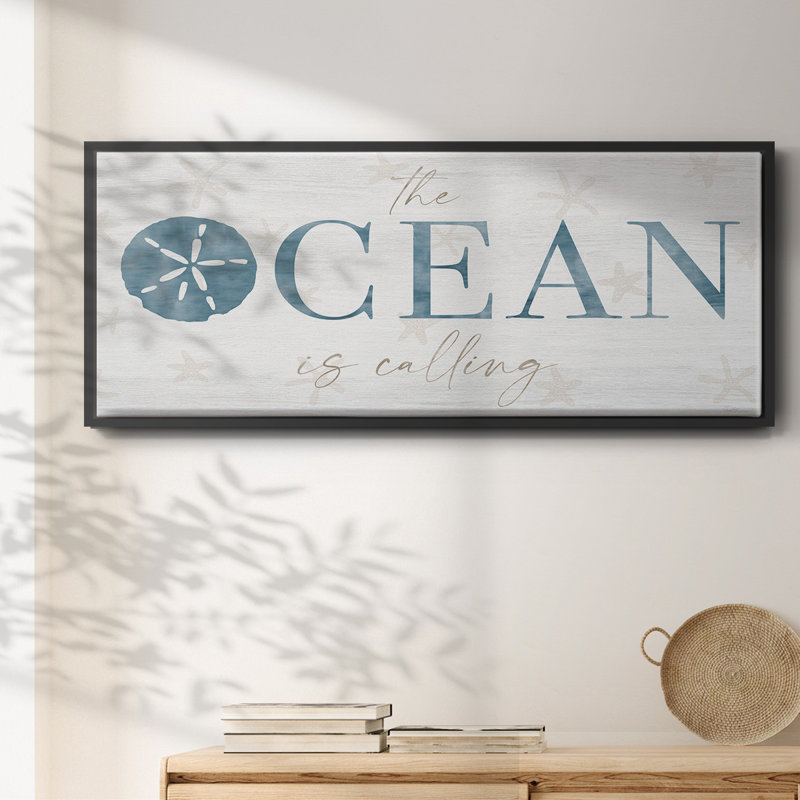 The Ocean, reproduction d'art sur toile, Noir, H 8 po x l 20 po x P 1,5 po