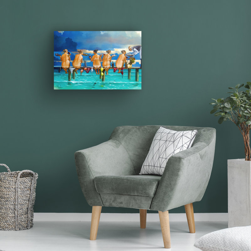 Œuvre sur toile, «Bachelor», H 12 po x l 19 po