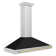 Zline 48 In. Autograph Edition Stainless Steel Range Hood With Black Matte Shell