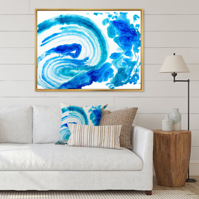 «Blue and White Ink Cloud Explosion», peinture sur toile