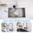 Modern 3-in-1 High-Arc Pull-Down Sprayer Kitchen Faucet with 3 Function Spray Mode & Press-Type Glass Rinser-119222600