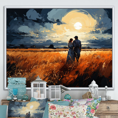 Wheatfield Sunset Romance